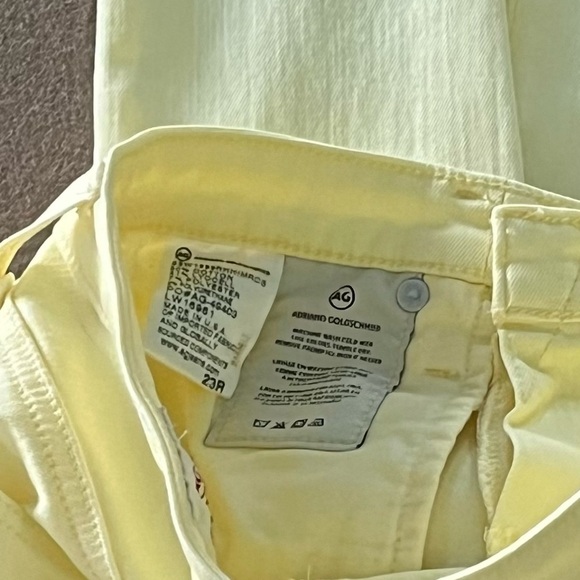 AG NWT THE LEGGING ANKLE SUPER SKINNY ANKLE Lemon yellow - Size 23 - Picture 4 of 10